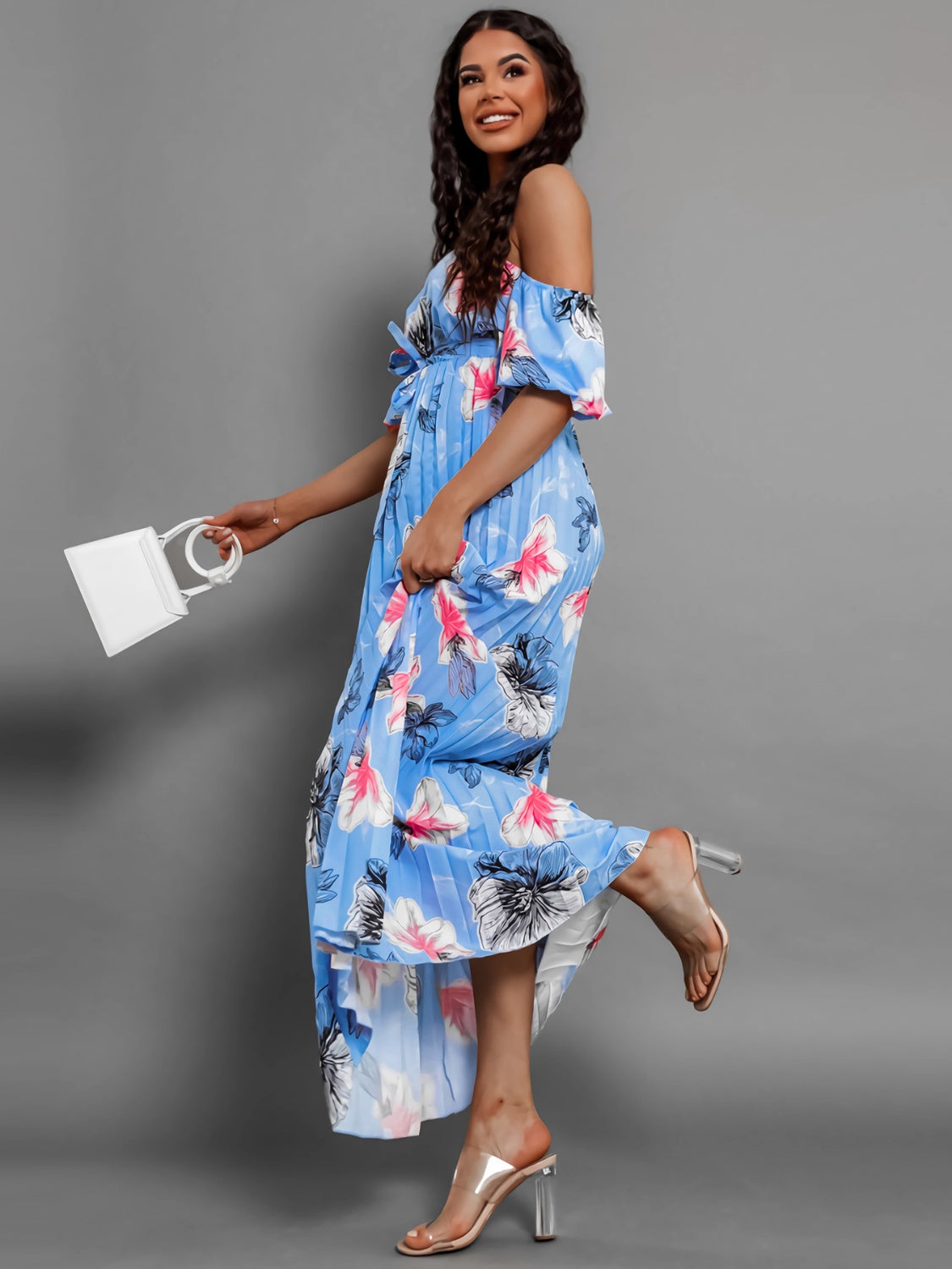 Floral Off Shoulder Resort Maxi Dress