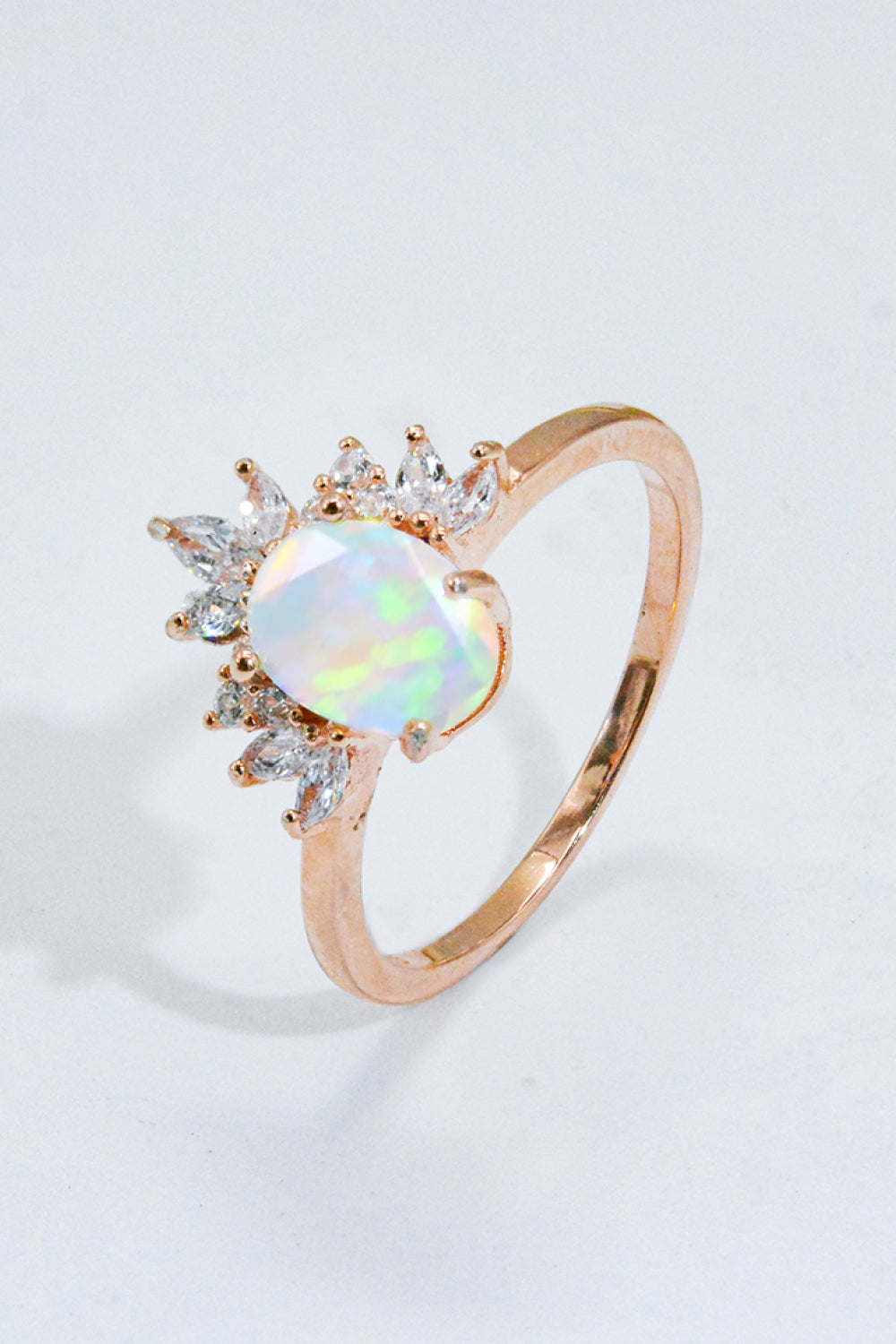 925 Sterling Silver Opal Ring