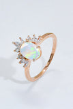 925 Sterling Silver Opal Ring