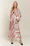 Pale Blush Batwing Sleeve Resort Maxi Dress