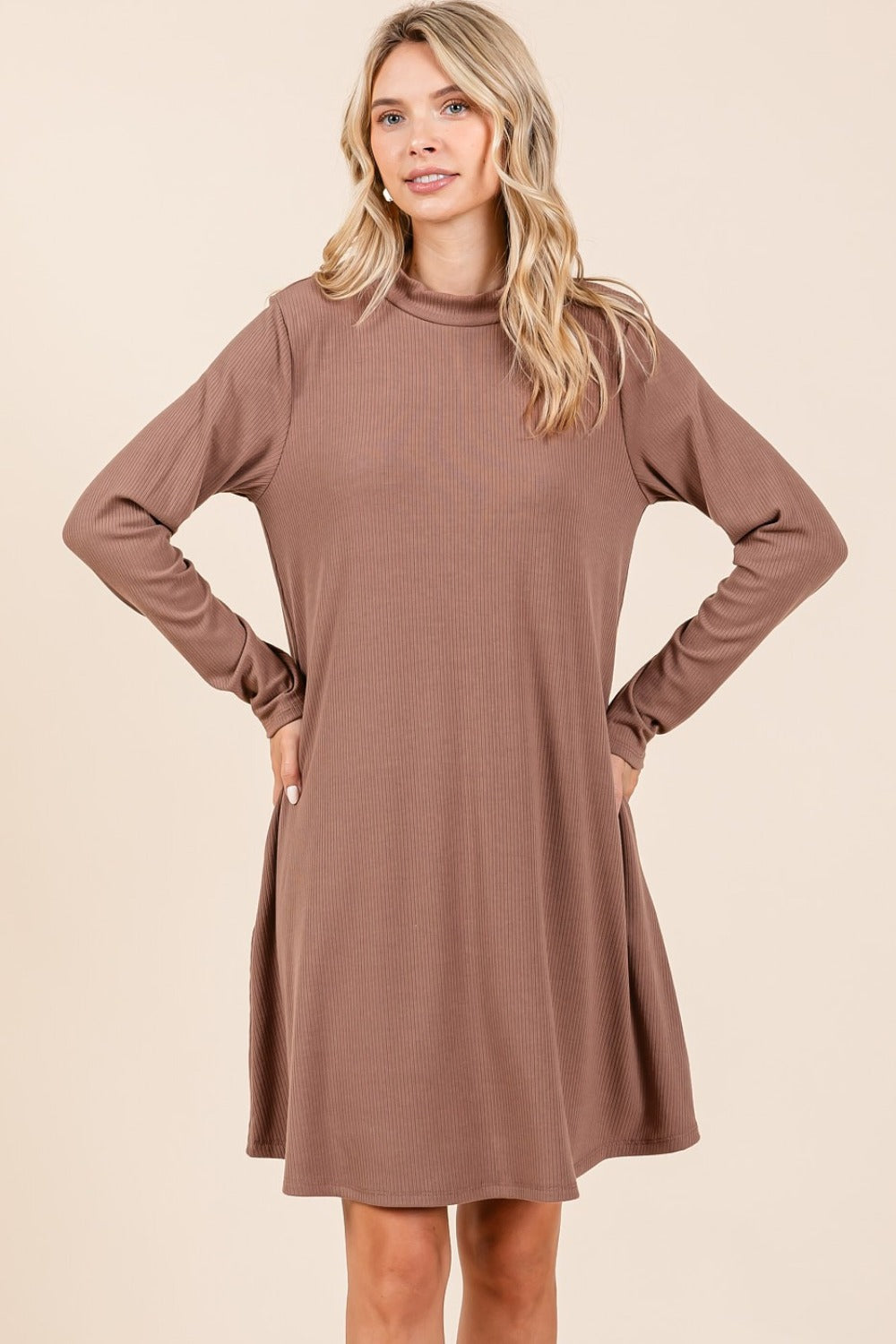 Long Sleeve Dress with Pockets