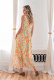 Vibrant Sleeveless Summer Maxi Dress