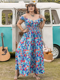 Plus Size Floral Maxi Dress