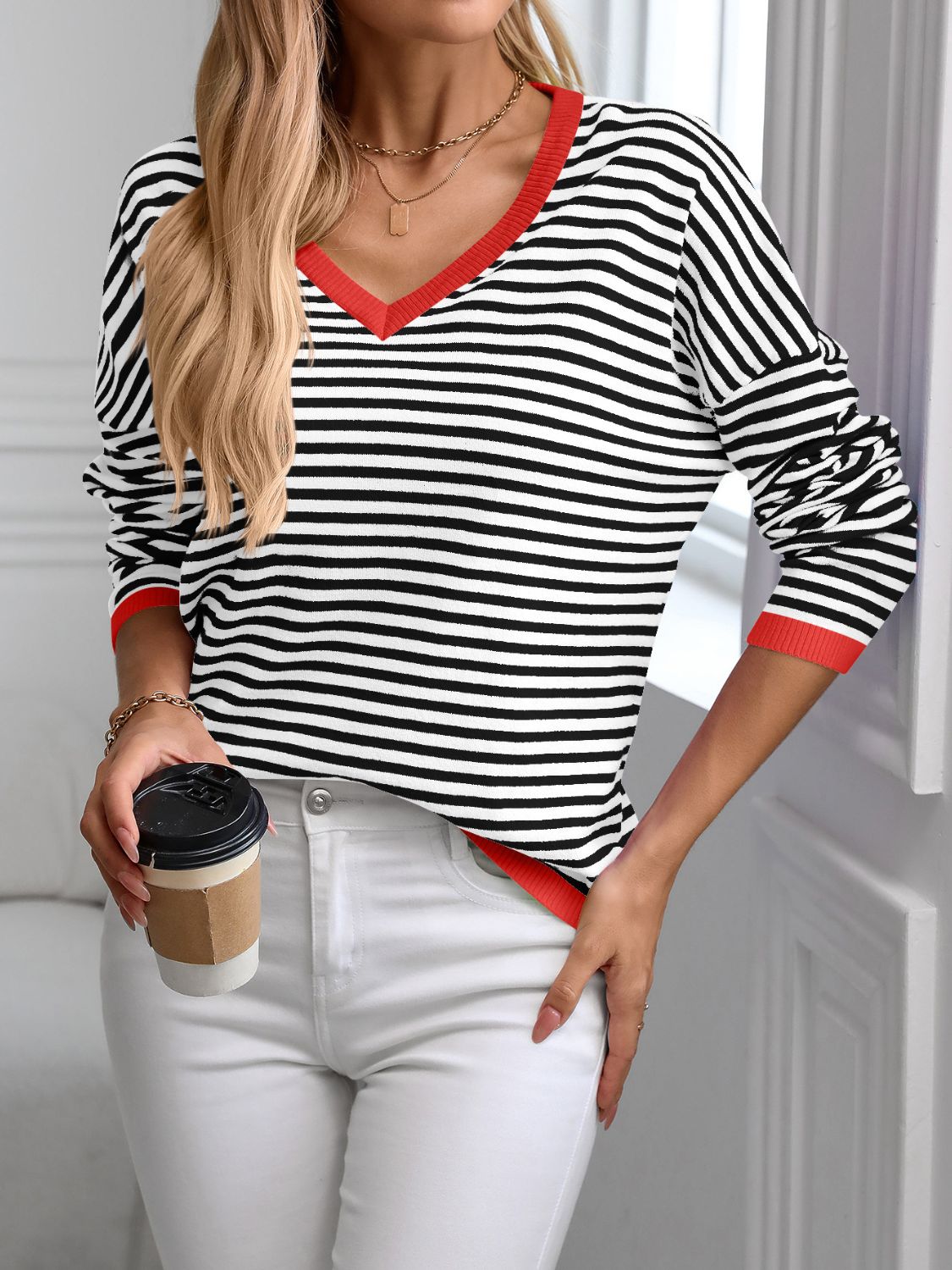 Long Sleeve Knit Top