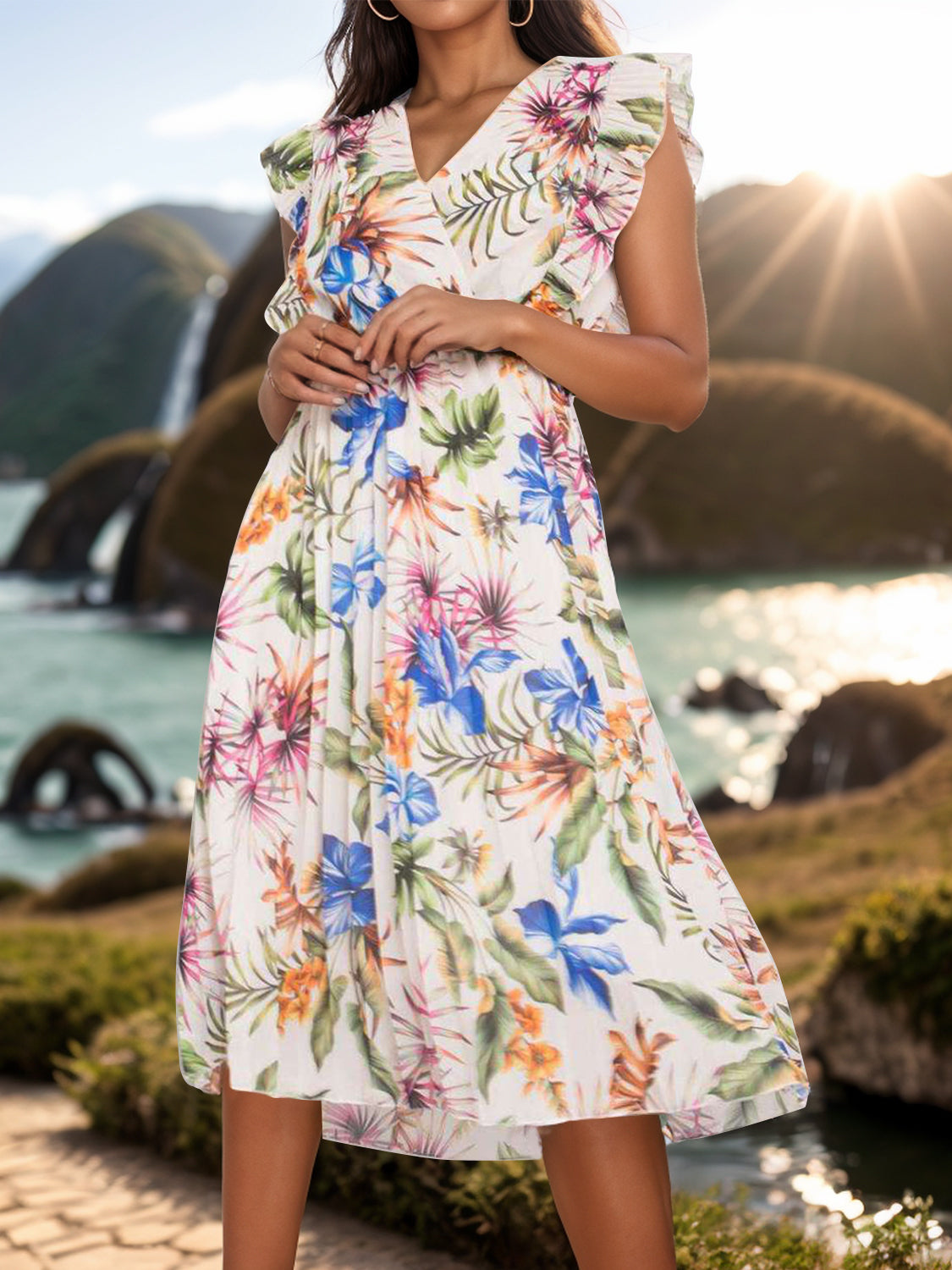 Classic Midi Vacation Dress