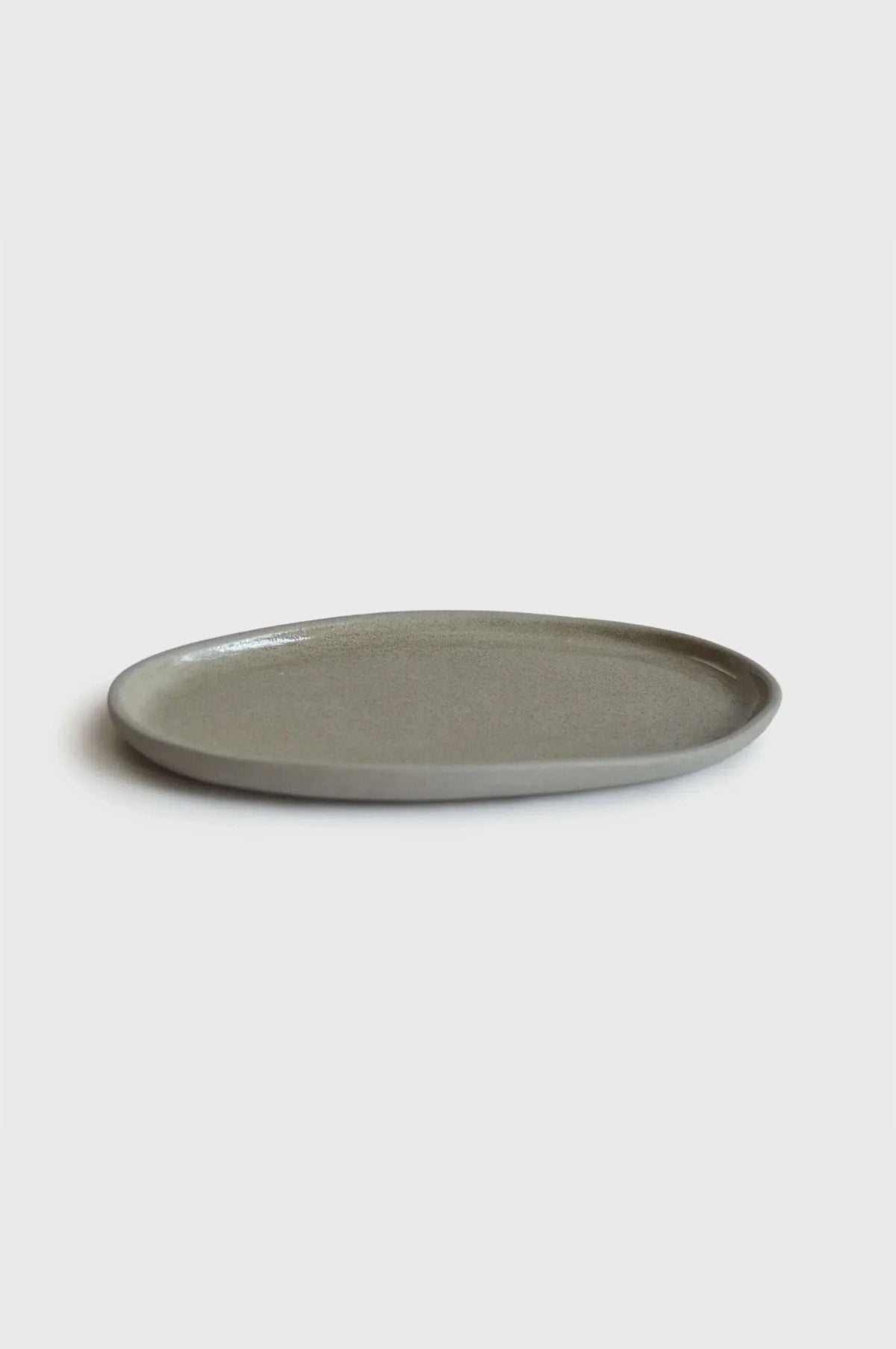 Handmade Stoneware Serving Platter "Concrete"