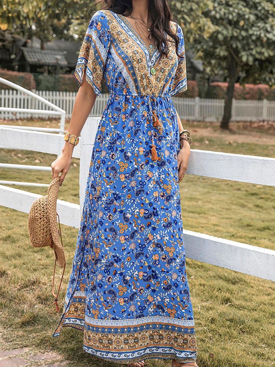 Boho Farm Girl Maxi Dress