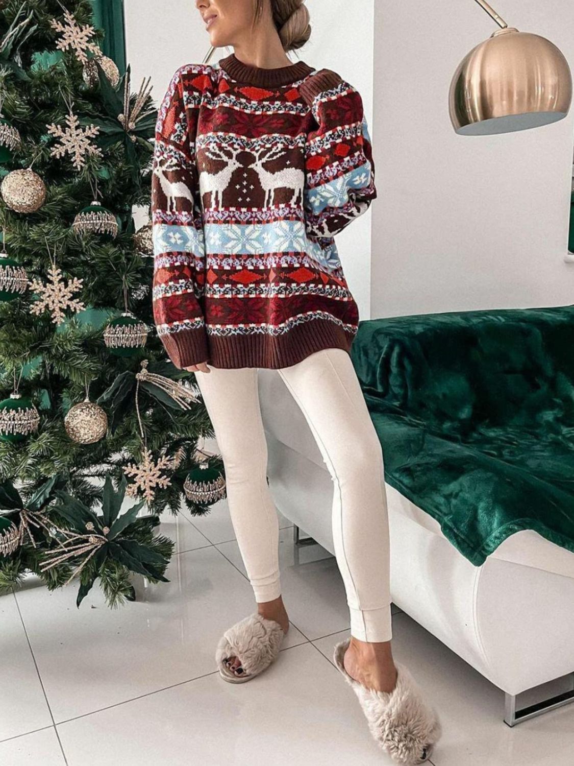 Women's Alpine Reindeer Sweater