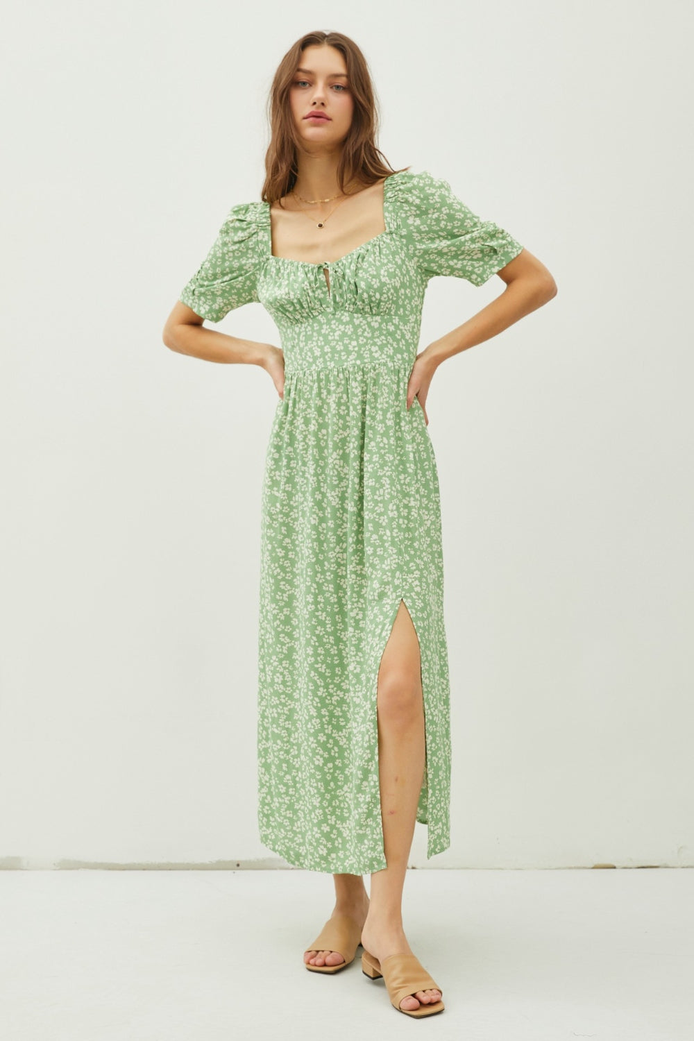 Cap Sleeve Summer Maxi Dress