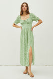 Cap Sleeve Summer Maxi Dress