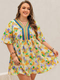 Plus Size Mini Vacation Dress