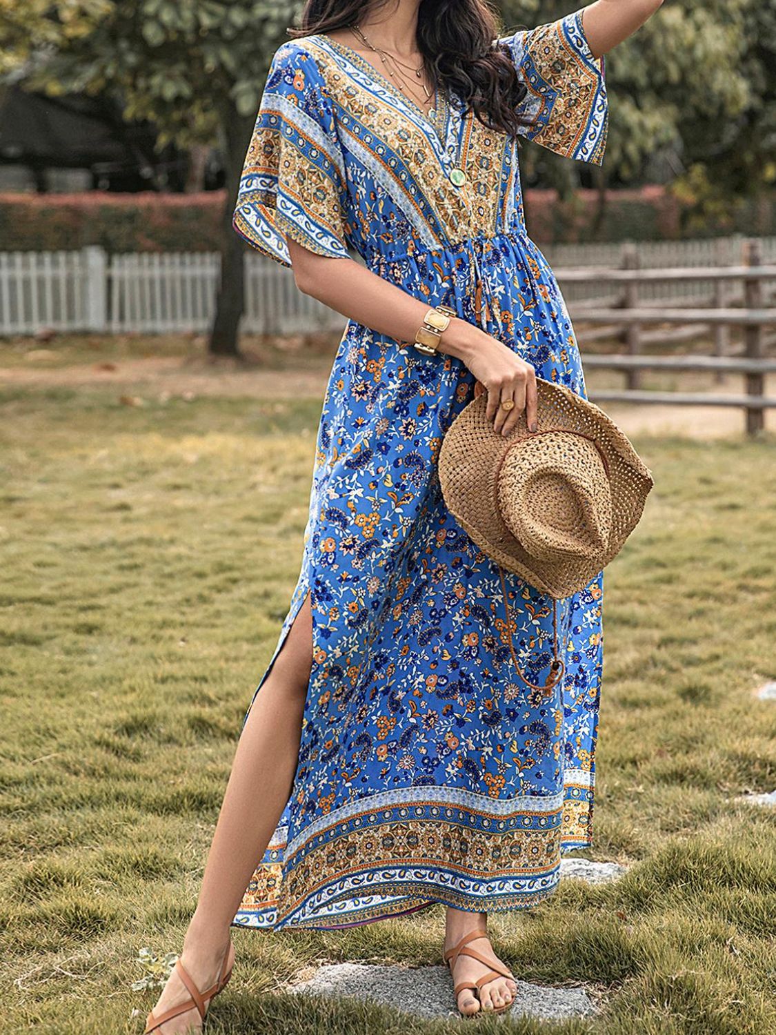 Boho Farm Girl Maxi Dress