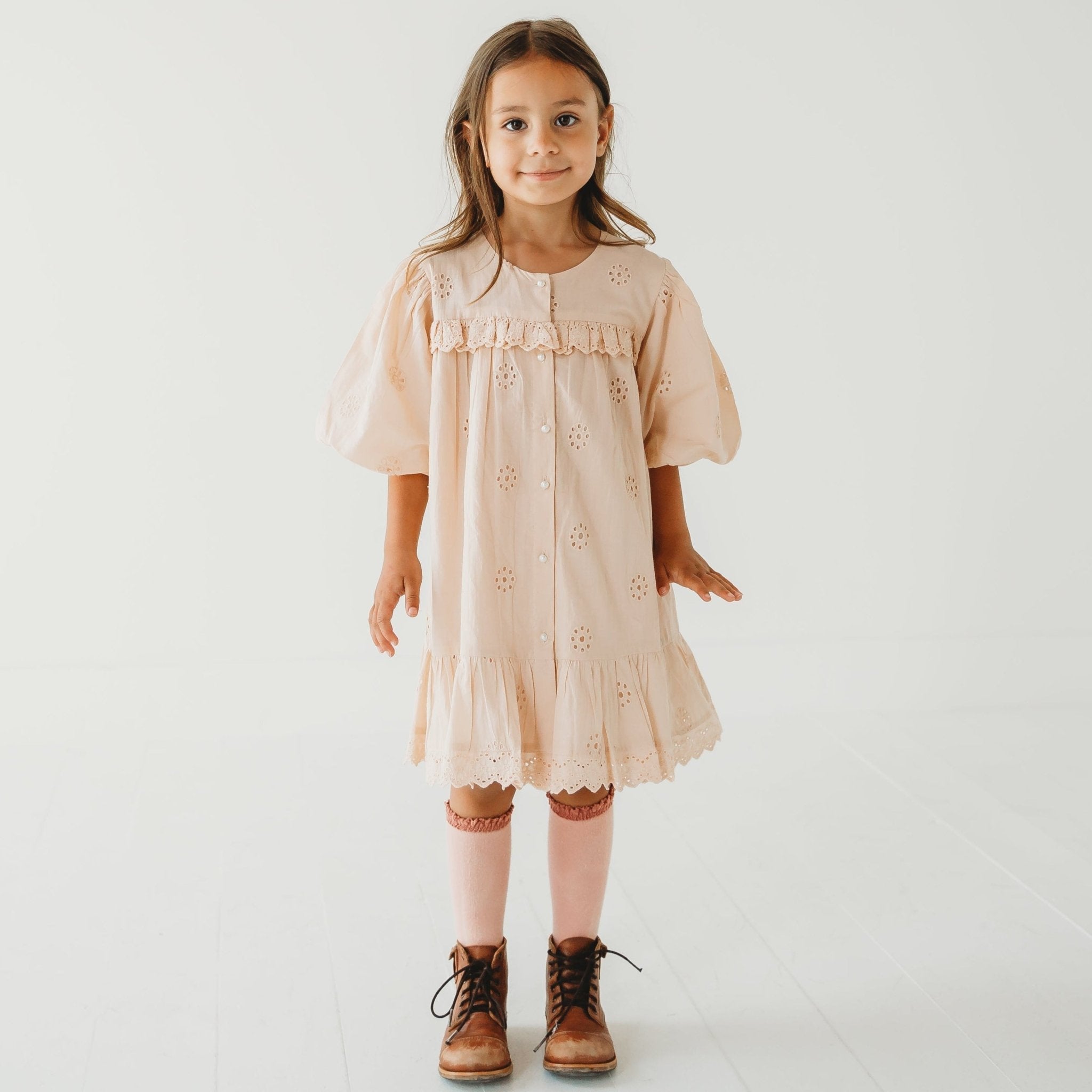 Embroidered Schiffli Girls