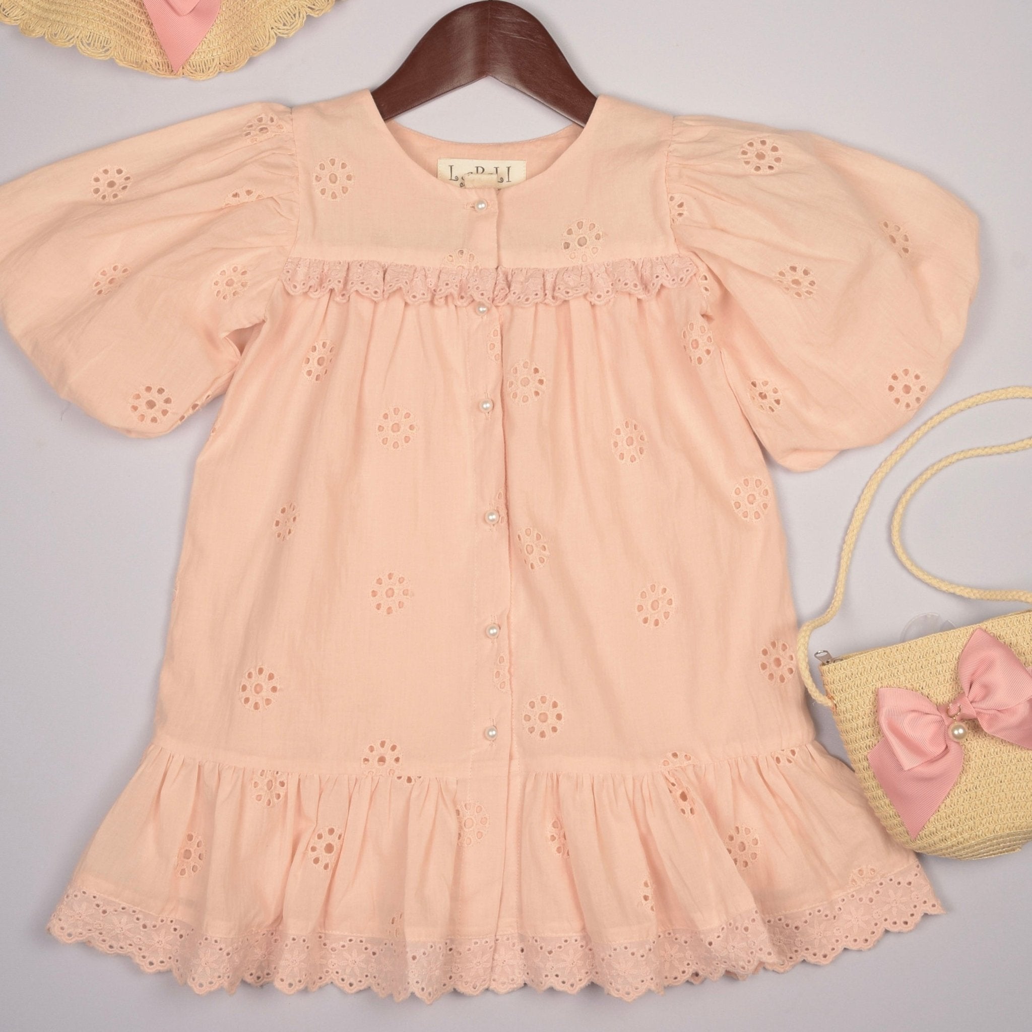 Embroidered Schiffli Girls