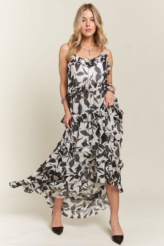 Ruffled Resort Maxi Ruffled Cami Dress