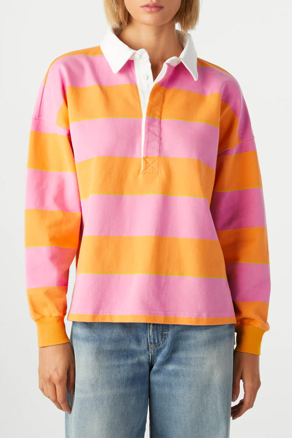 Comfy Striped Long Sleeve Sweatshirt