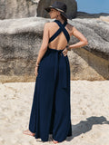 Wide Leg Jumpsuit with Free Tie