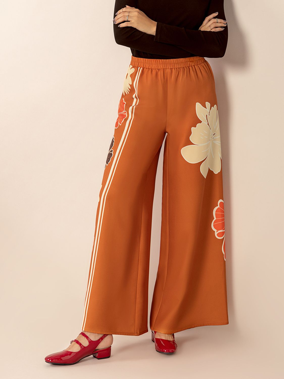 Floral Boho Wide Leg Resort Pants