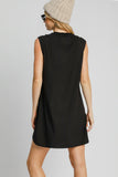 Neck Sleeveless  Resort Mini Dress