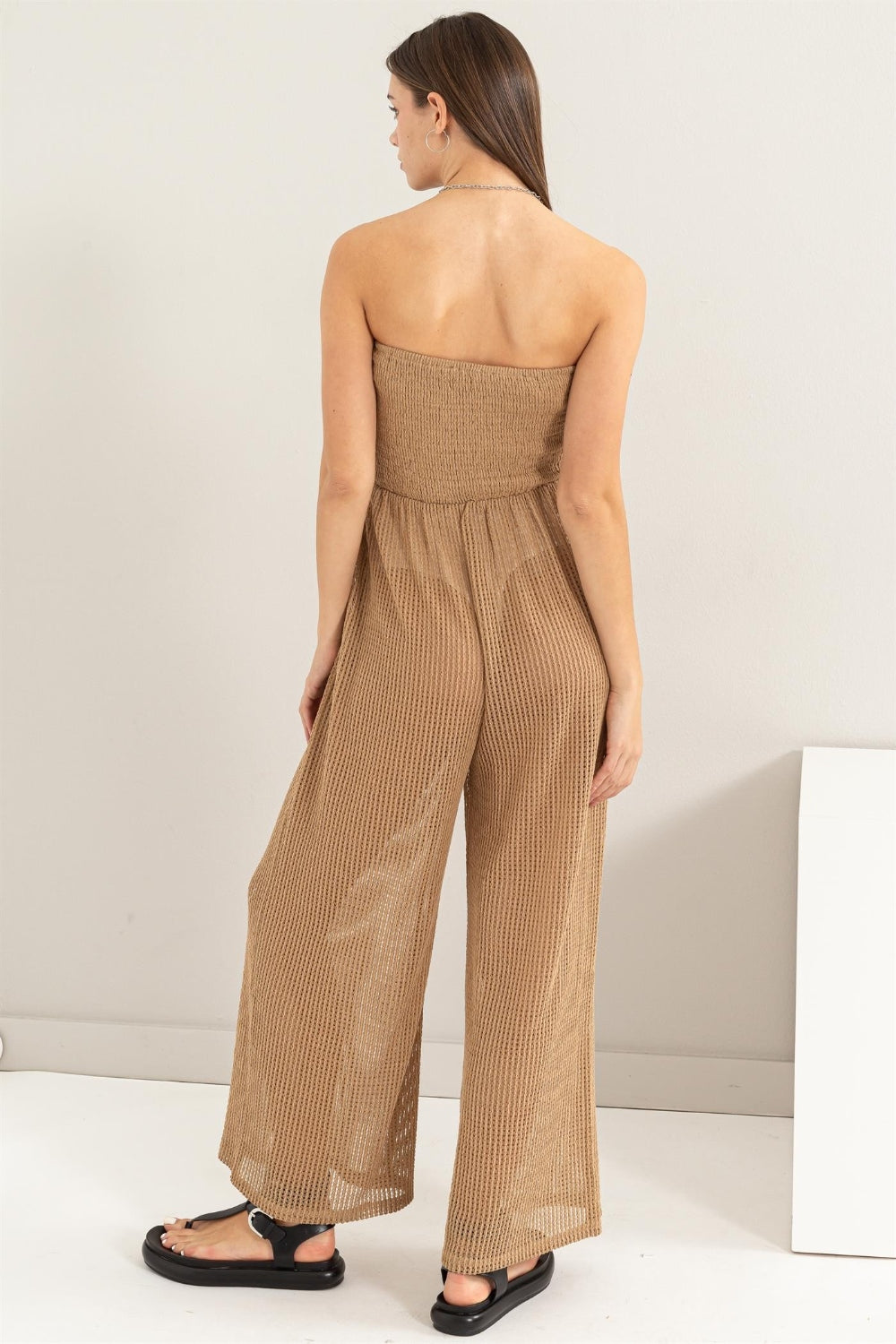 Vacay Vibes, Knitted Cover Up Jumpsuit