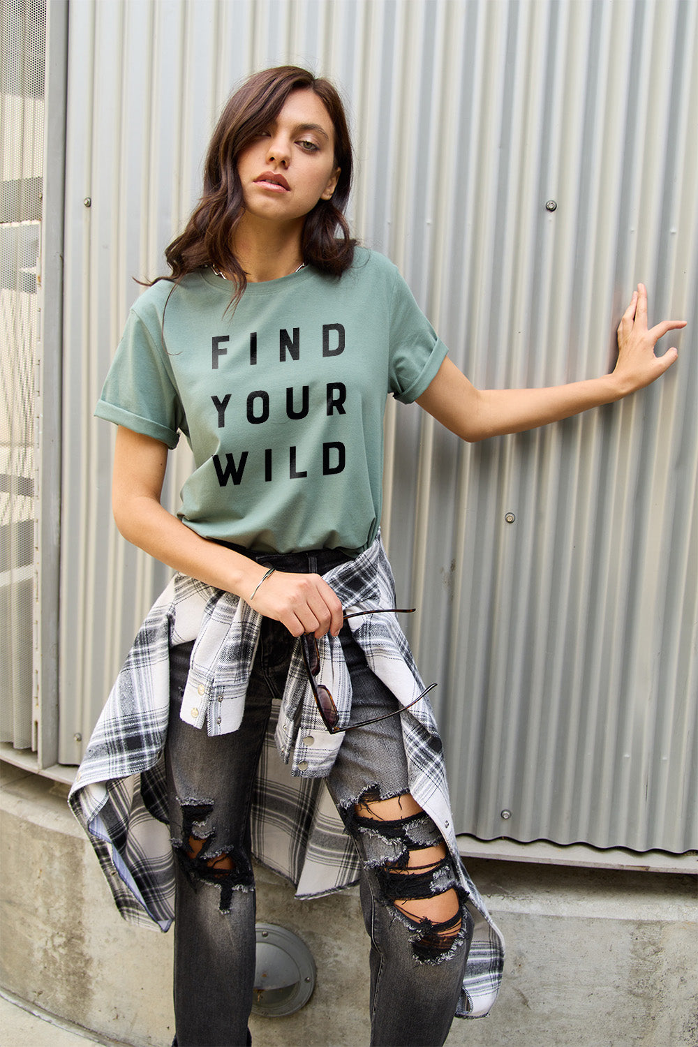 Plus Size FIND YOUR WILD Short Sleeve T-Shirt