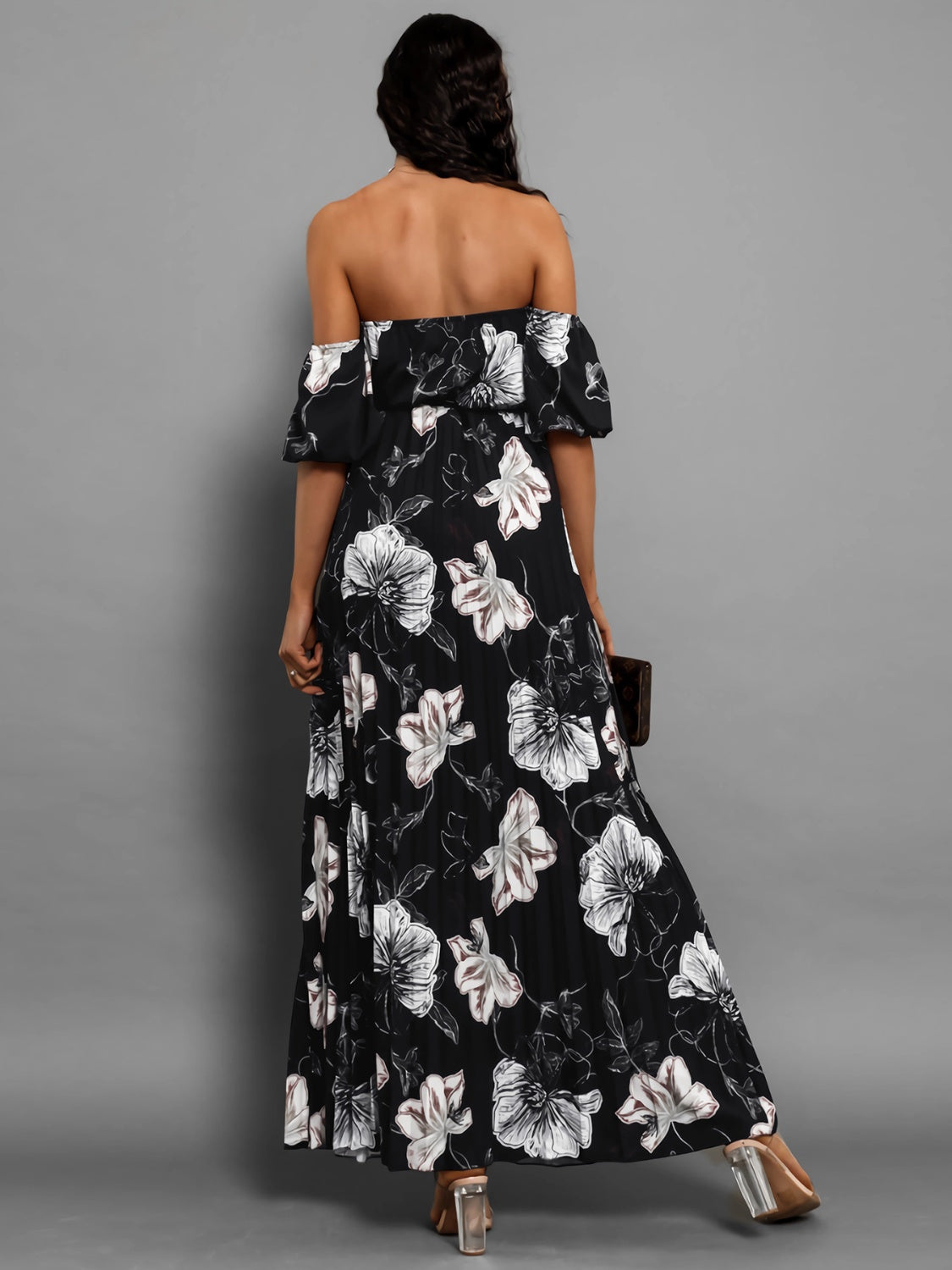 Floral Off Shoulder Resort Maxi Dress