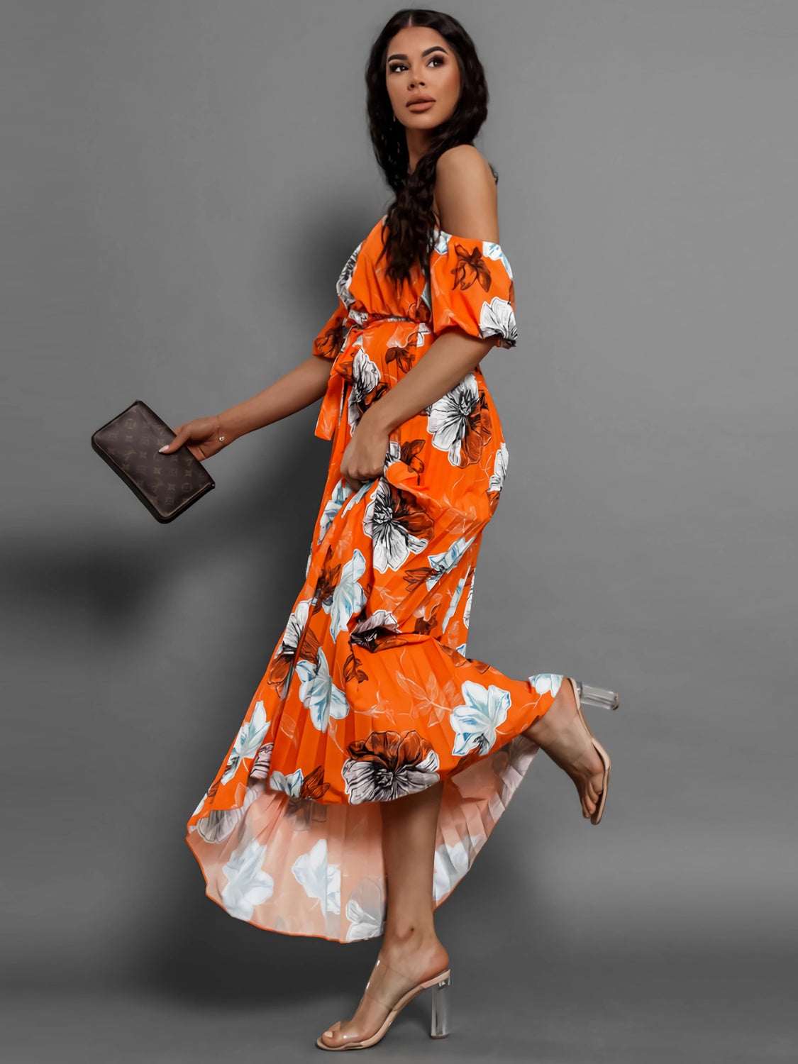 Floral Off Shoulder Resort Maxi Dress