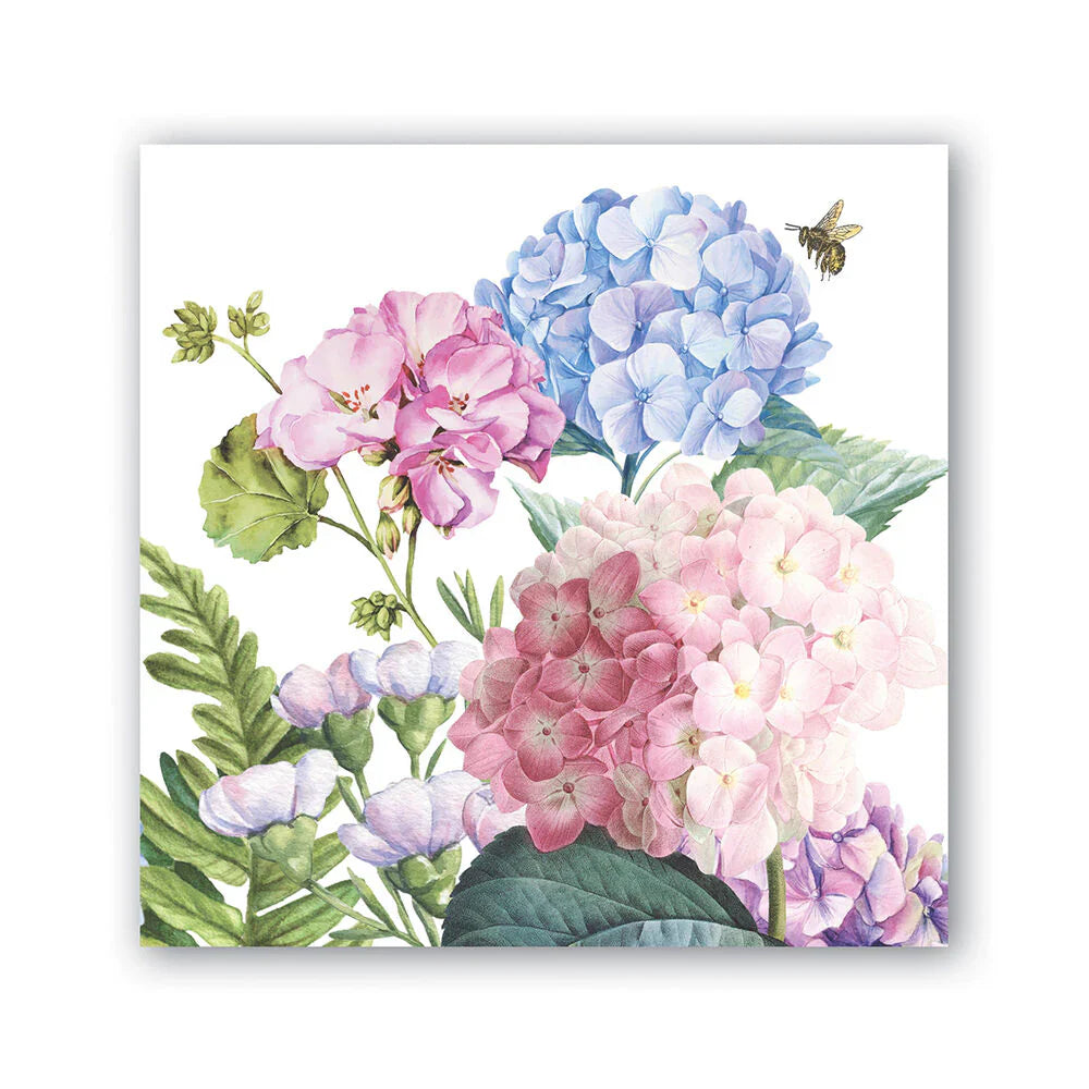 Michel Design Works French Wild Hydrangea Cocktail Napkins