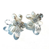 Turquoise Swarovski Flower earrings