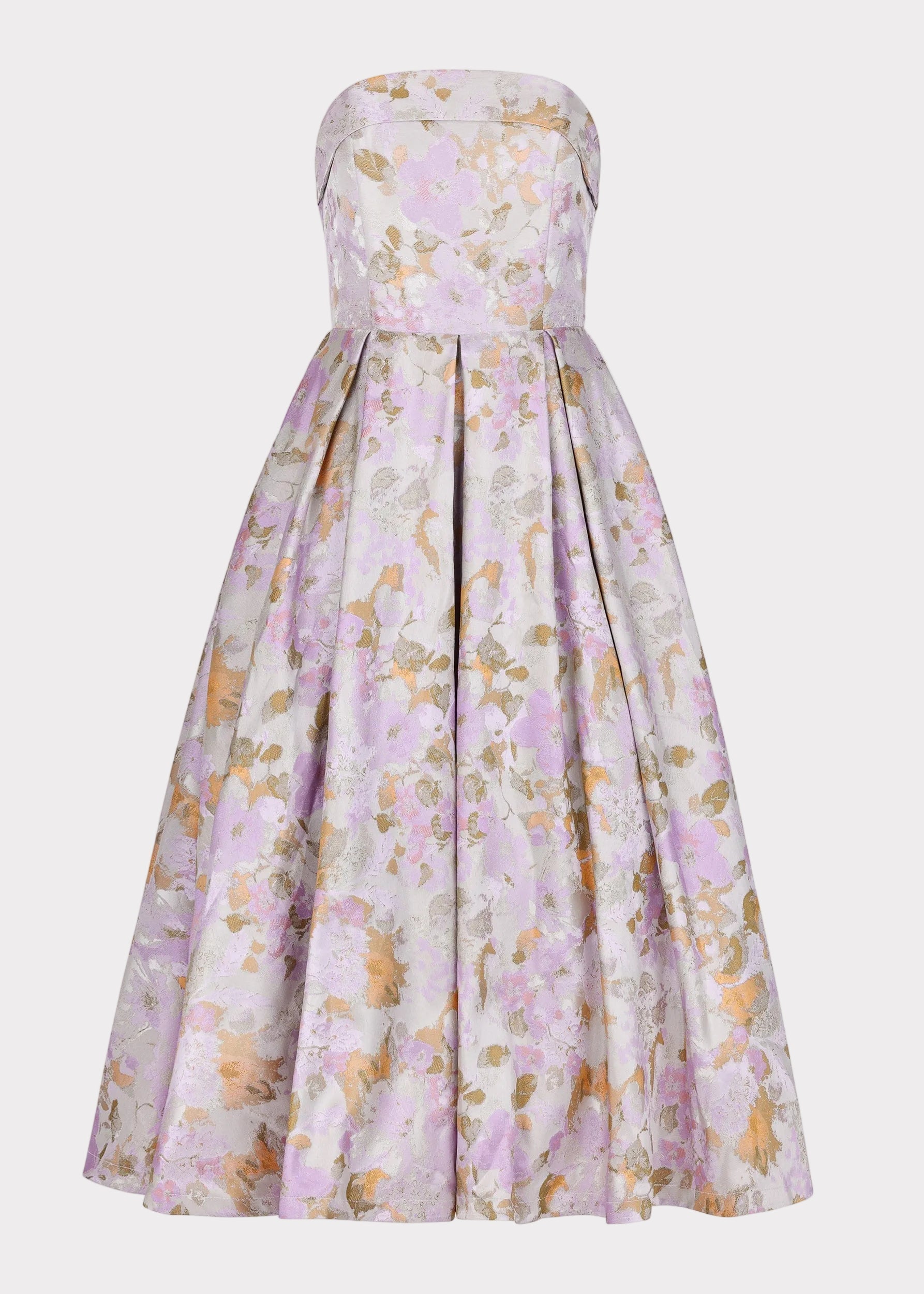 Anastelle Strapless Jacquard Maxi Dress