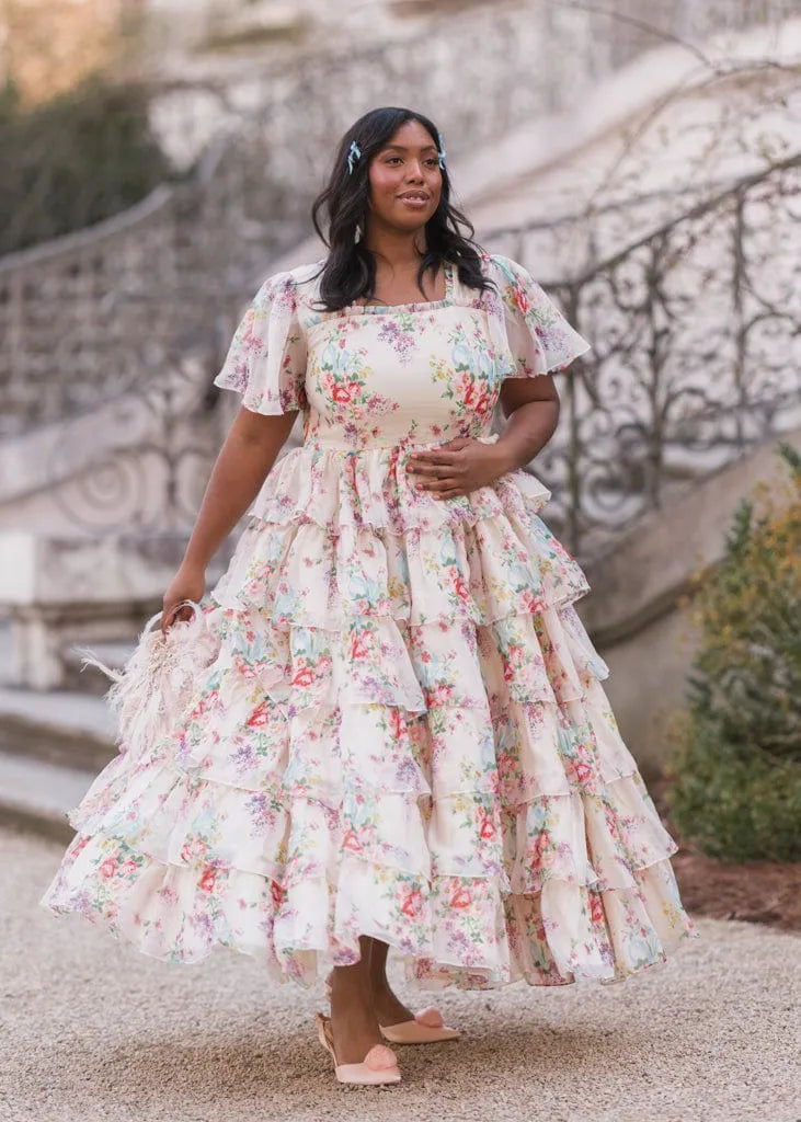 Clarabelle Summer Maxi Dress Bridal Party up to 6X Plus Size