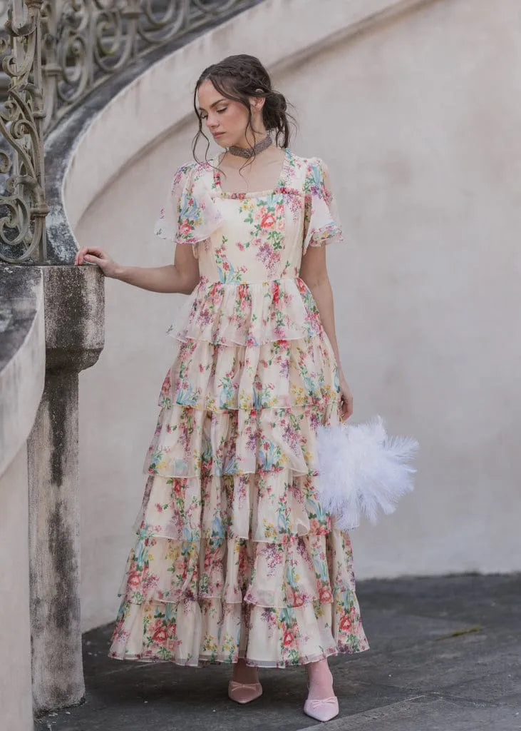 Clarabelle Summer Maxi Dress Bridal Party up to 6X Plus Size