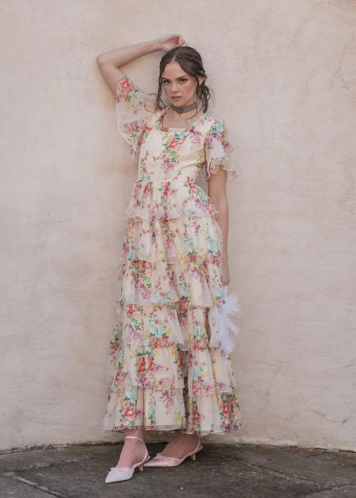 Clarabelle Summer Maxi Dress Bridal Party up to 6X Plus Size