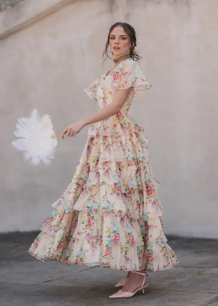 Clarabelle Summer Maxi Dress Bridal Party up to 6X Plus Size