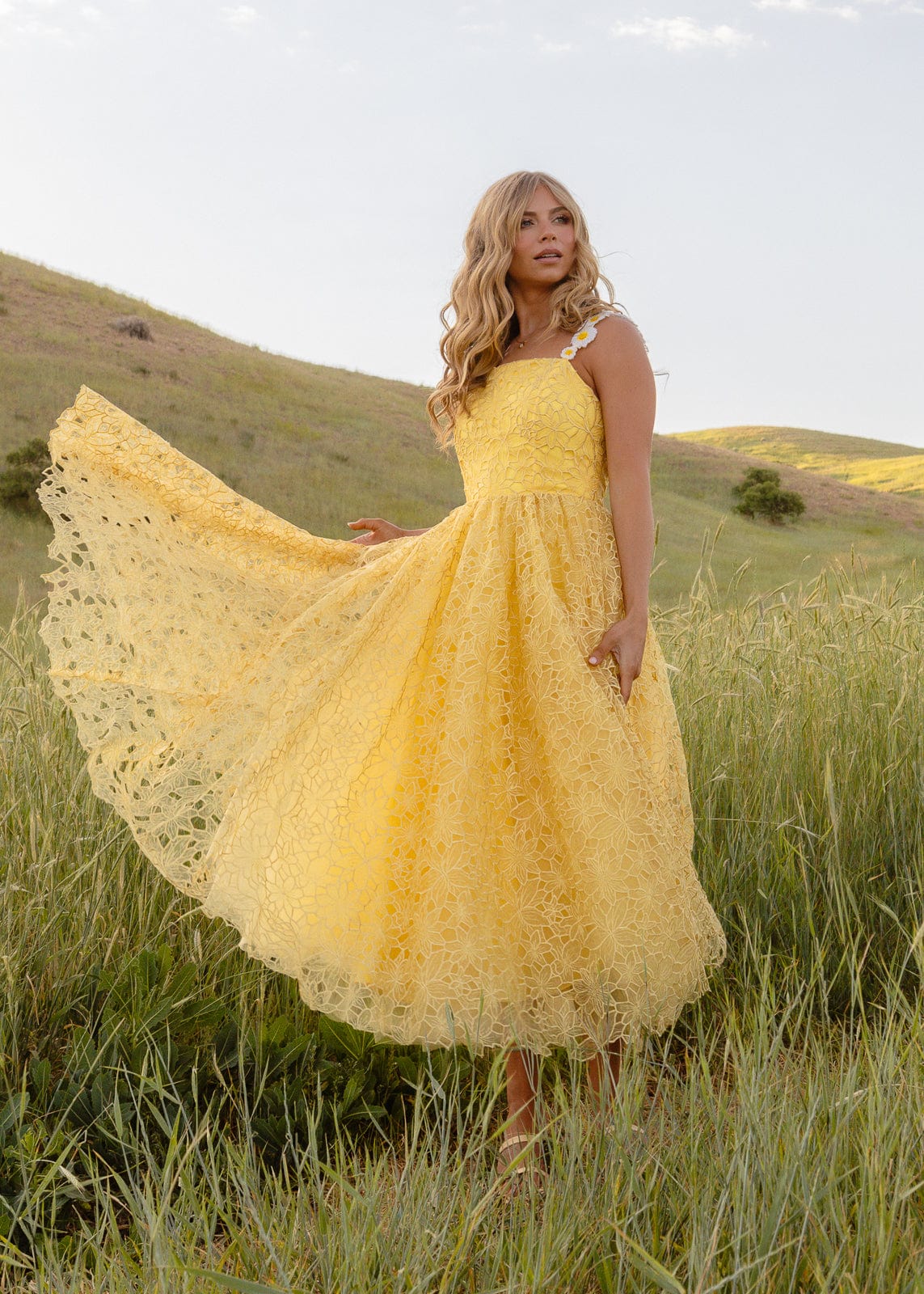 Daisy Days Yellow Party Dress