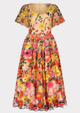English Garden Summer Midi Dress
