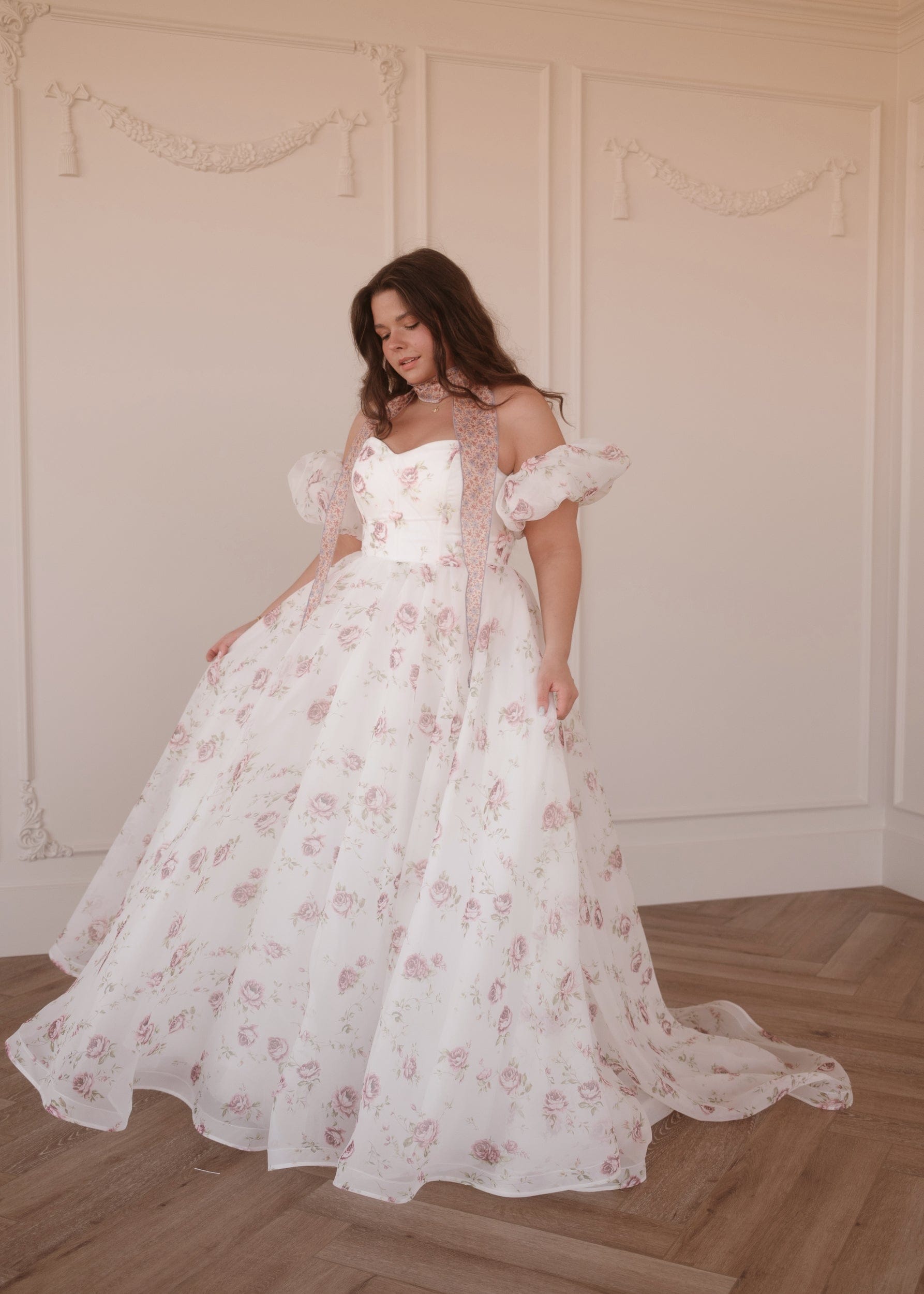 Evangeline Summer Garden Wedding Party Maxi Dress
