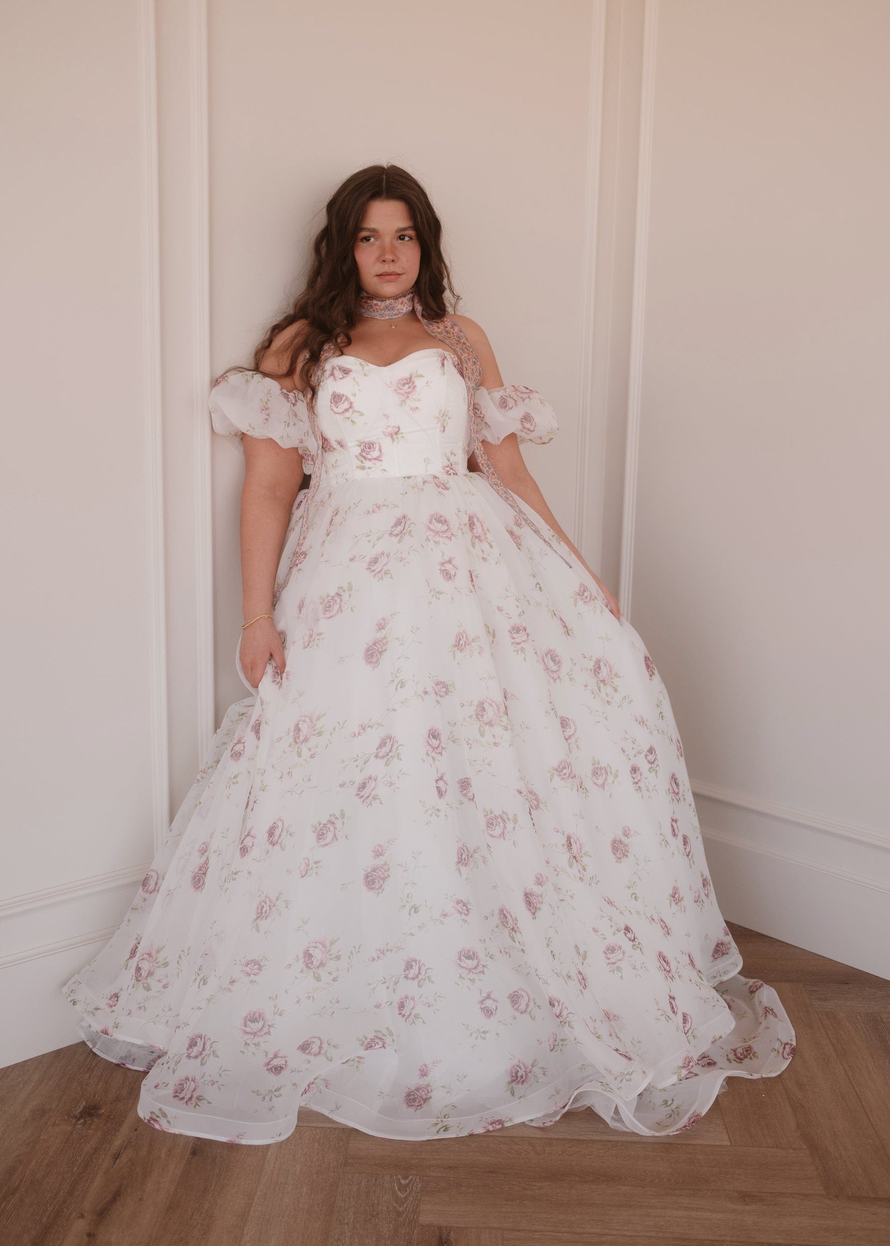 Evangeline Summer Garden Wedding Party Maxi Dress