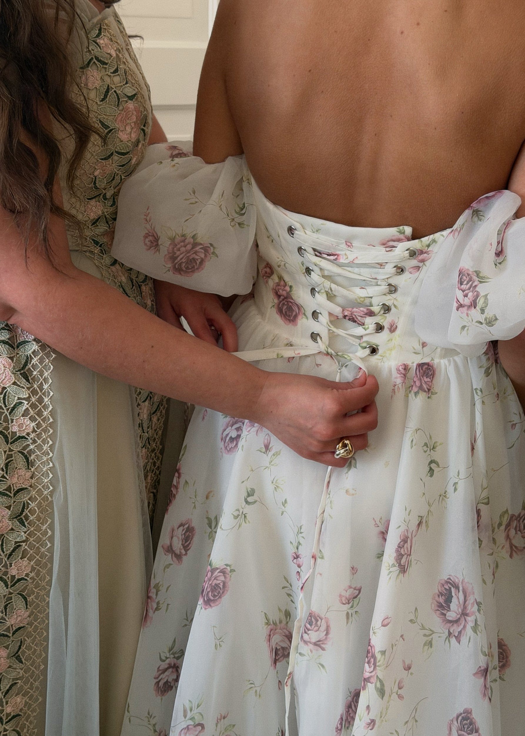 Evangeline Summer Garden Wedding Party Maxi Dress