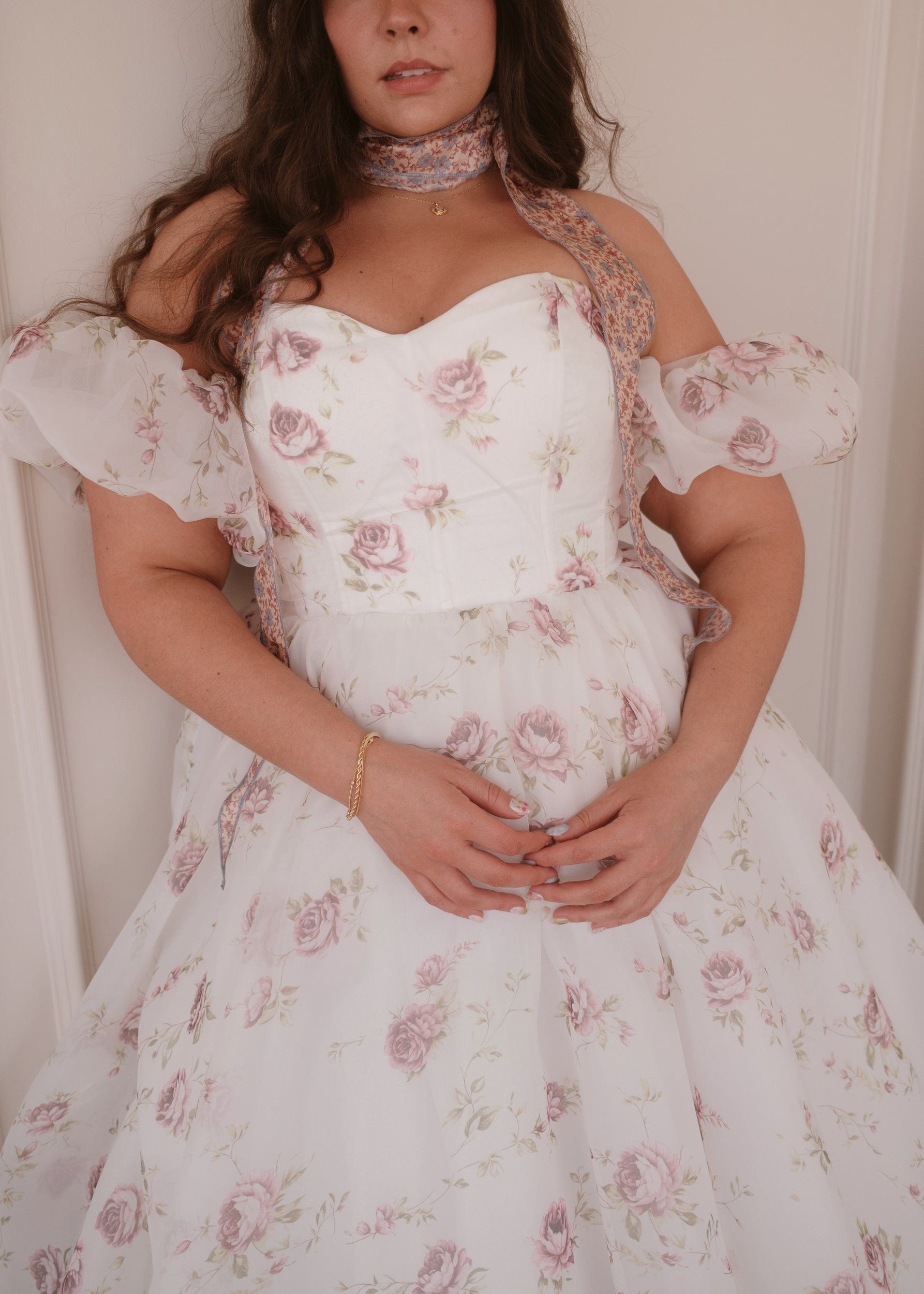 Evangeline Summer Garden Wedding Party Maxi Dress