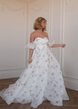 Evangeline Summer Garden Wedding Party Maxi Dress