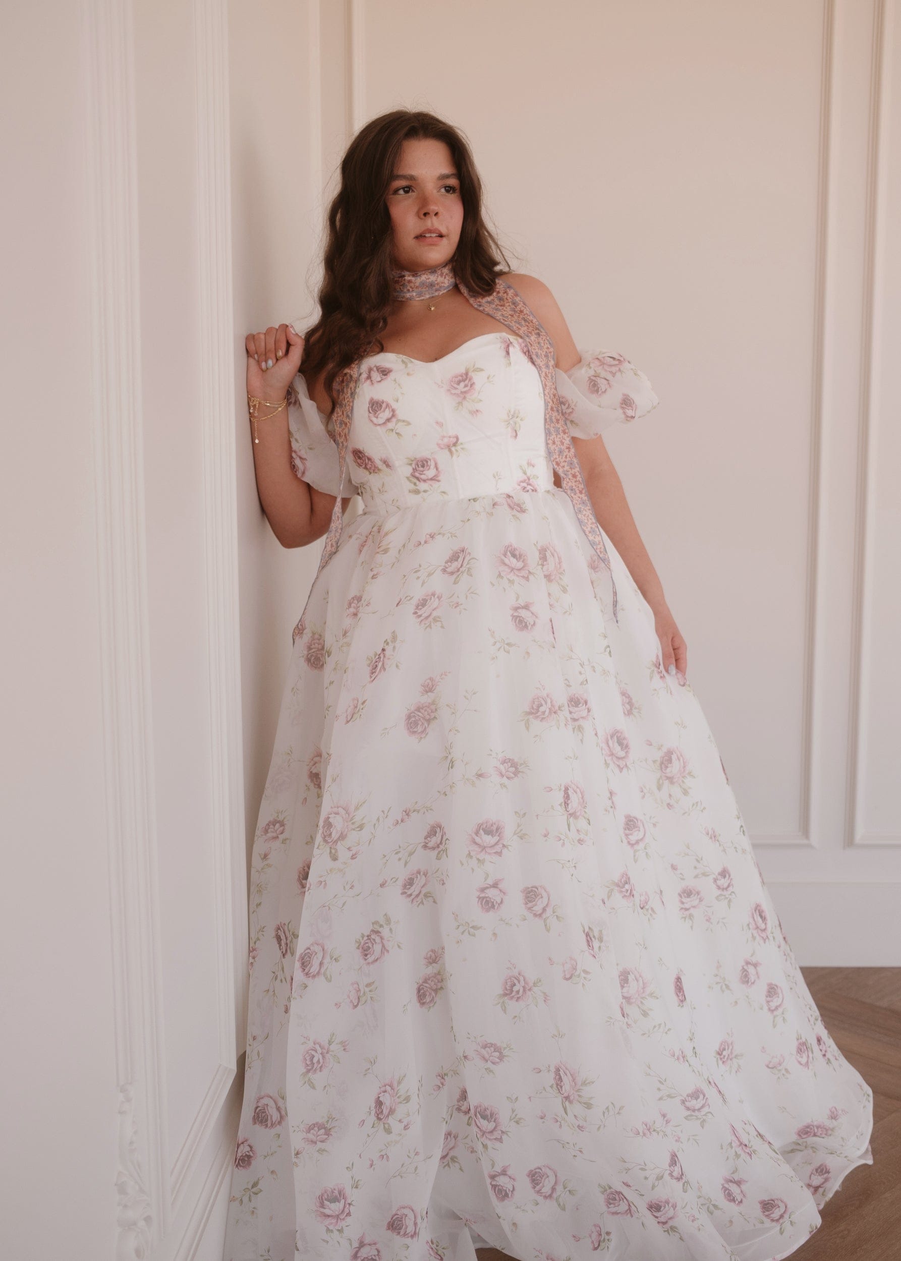 Evangeline Summer Garden Wedding Party Maxi Dress