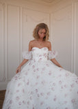 Evangeline Summer Garden Wedding Party Maxi Dress