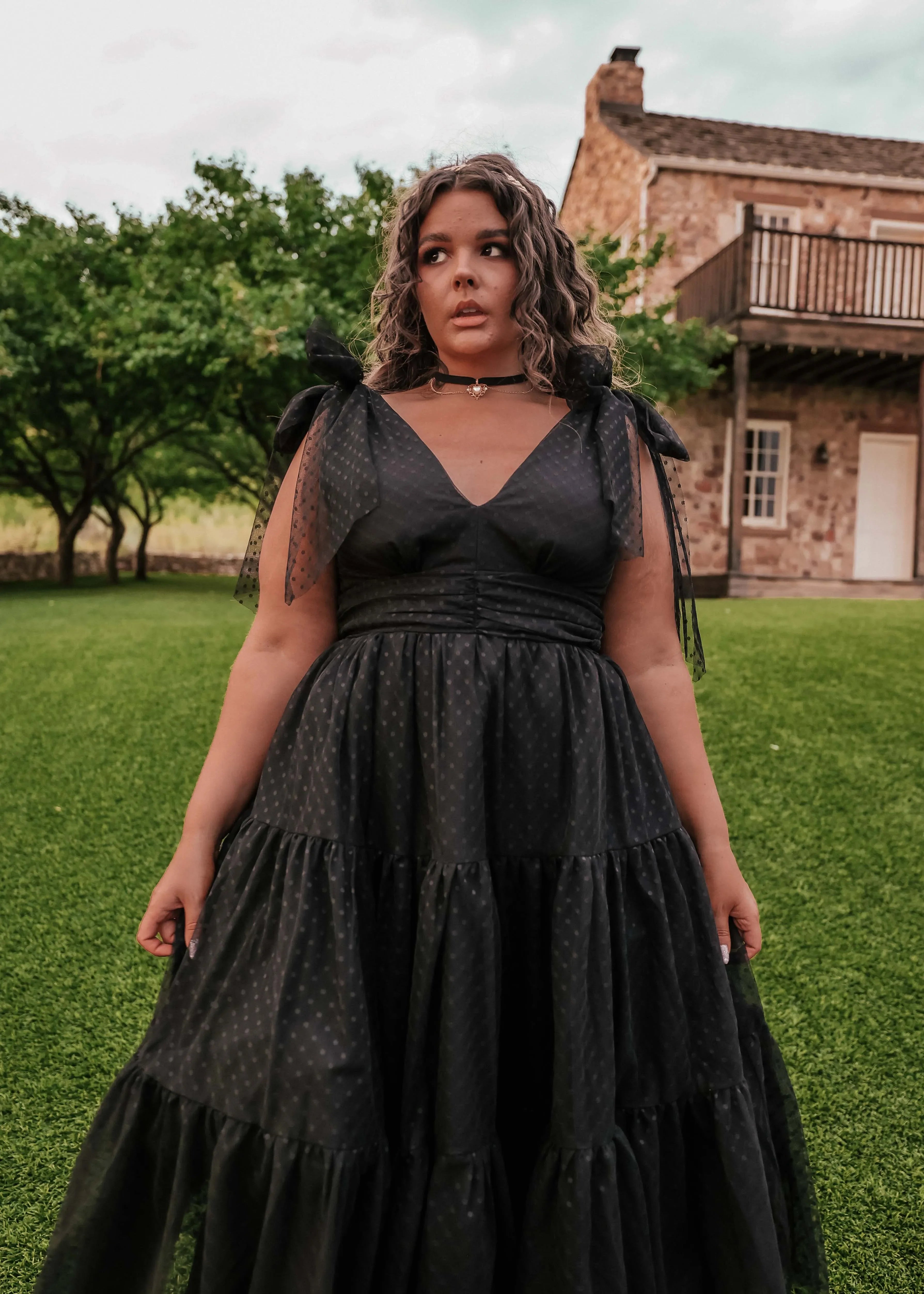 Jeanne Black Party Dress Black