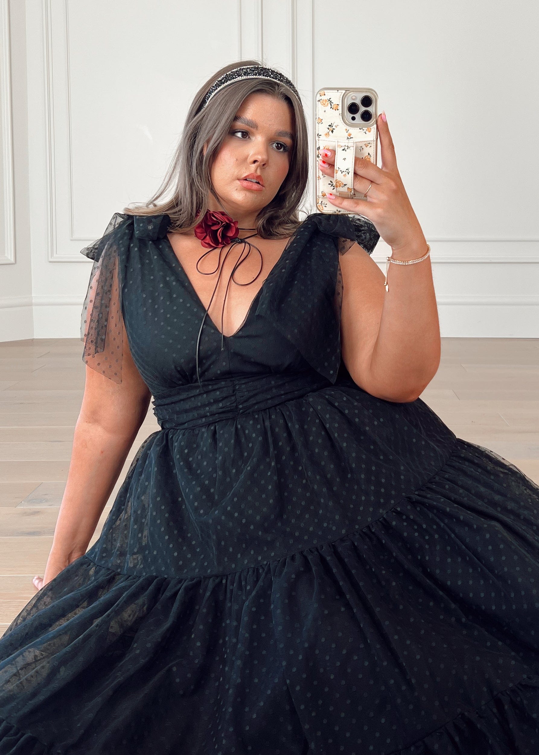 Jeanne Black Party Dress Black