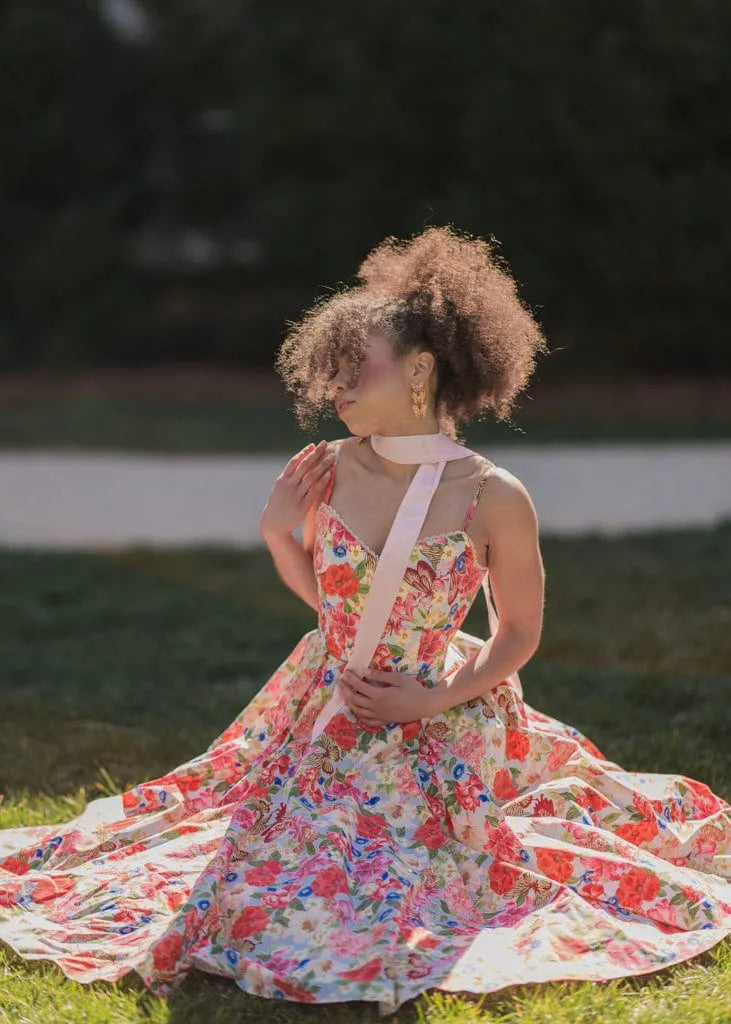 Kelly Summer Garden Party Midi Dress