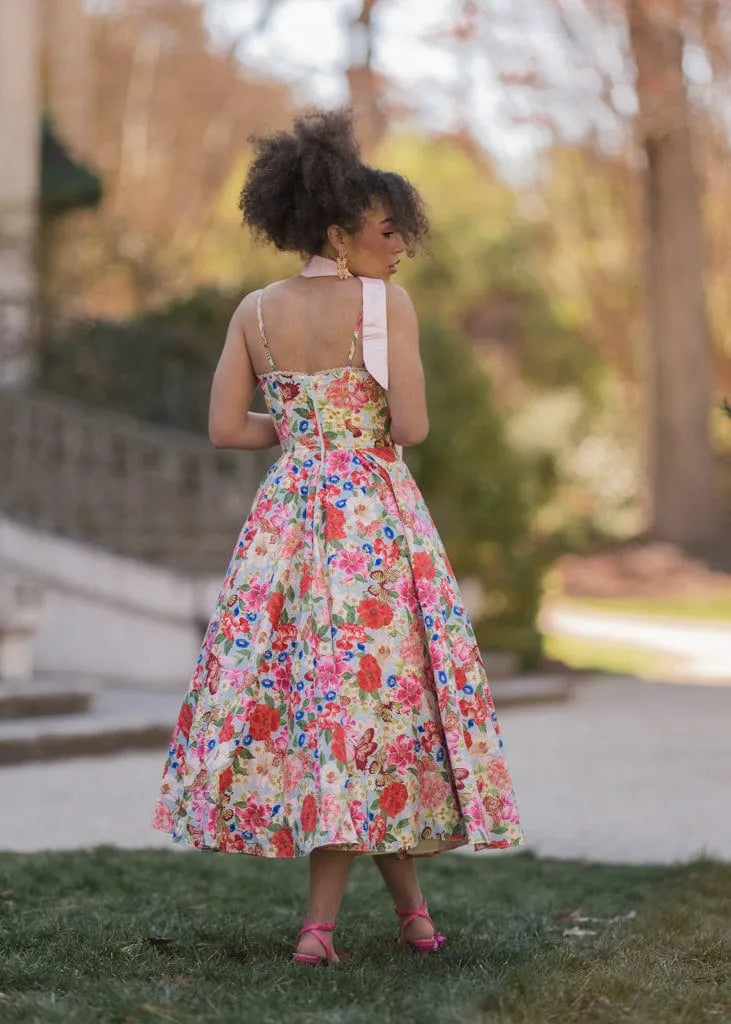 Kelly Summer Garden Party Midi Dress