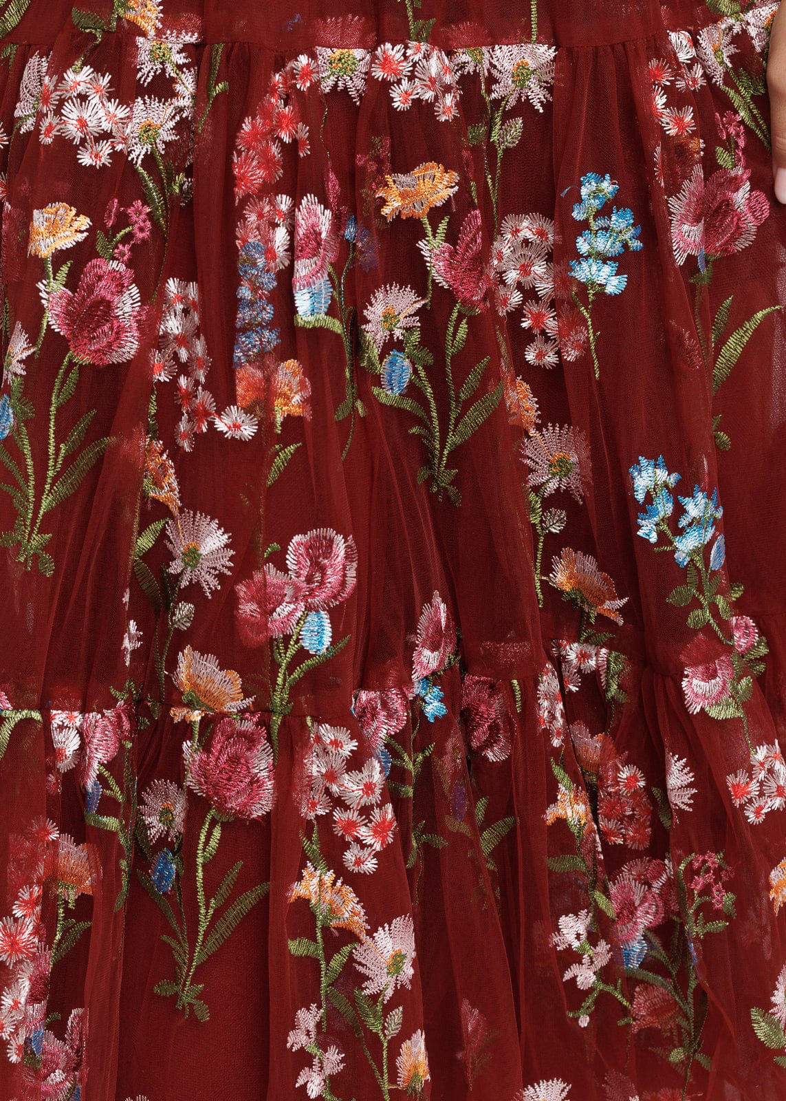 Margaret Floral Midi Dress Red up to 6X Plus Size Party Dress