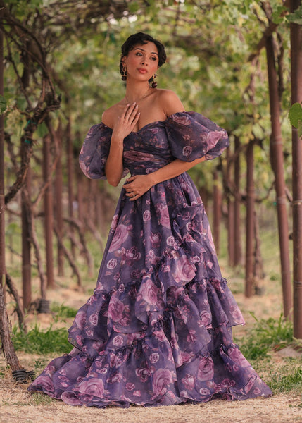 Saint Purple Summer Garden Wedding Party Dress – The Landing World