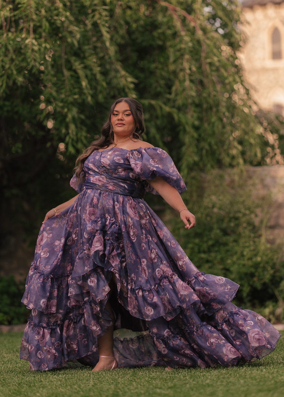 Saint Purple Summer Garden Wedding Party Dress